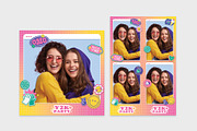 Retro Y2K Photo Strip Layouts, a Card Template by BrandPacks (Thumbnail 5 of 5)