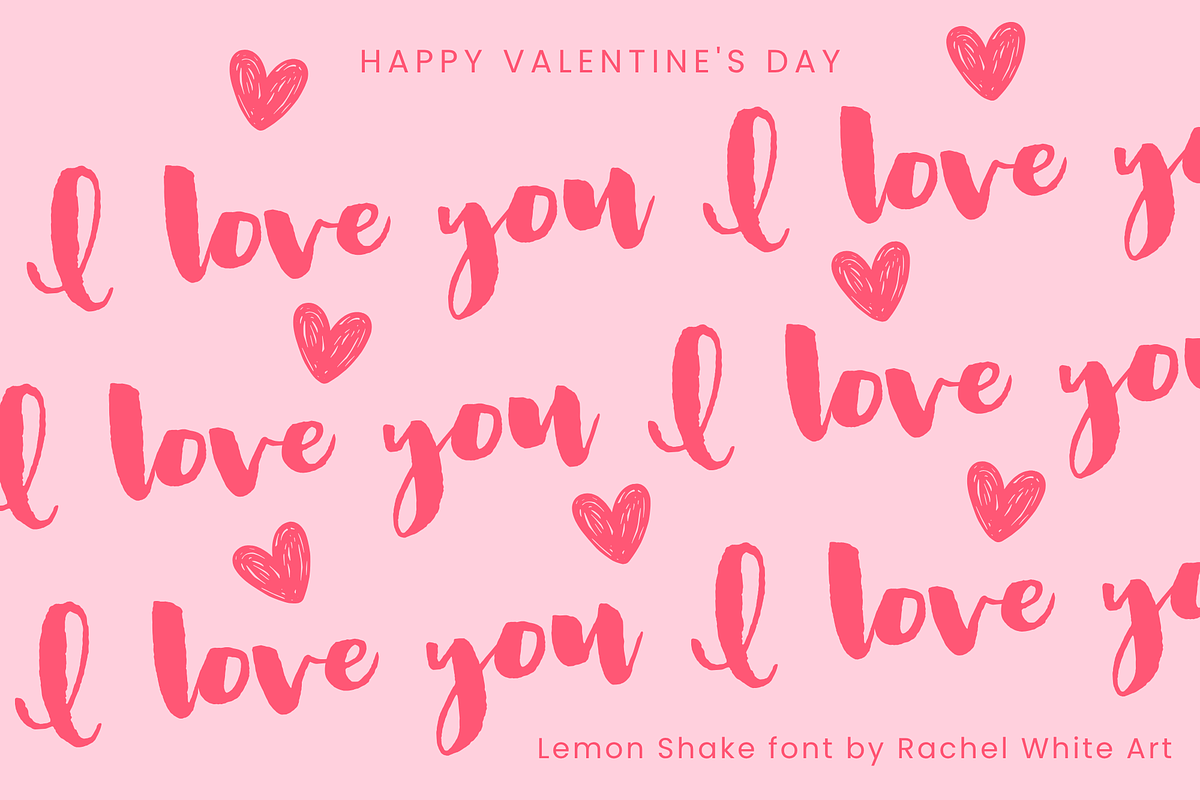 Lemon Shake, a heavy brush font preview 7