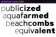 Magnum Sans Pro, a Sans Serif Font by FontMesa (Thumbnail 4 of 5)