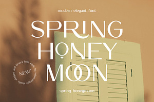 Spring Honeymoon - Aesthetic Font