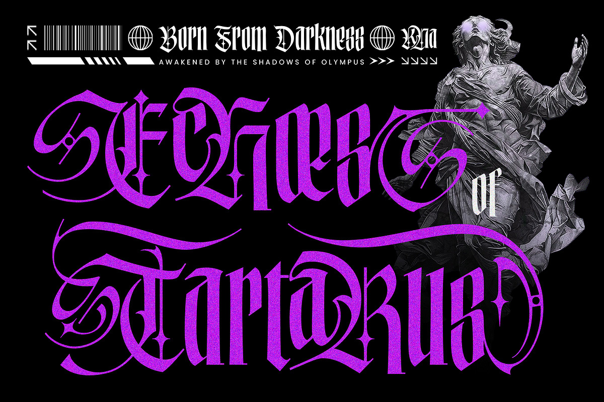Marble Galaxy Typeface, a Blackletter Font by alit design (Photo 11 of 20)
