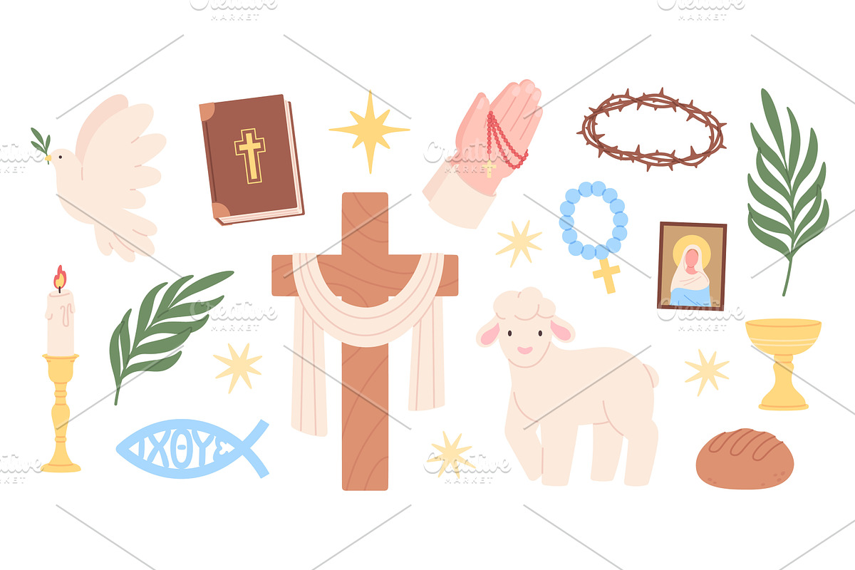 Religious christian signs, an Illustration by LadadikArt
