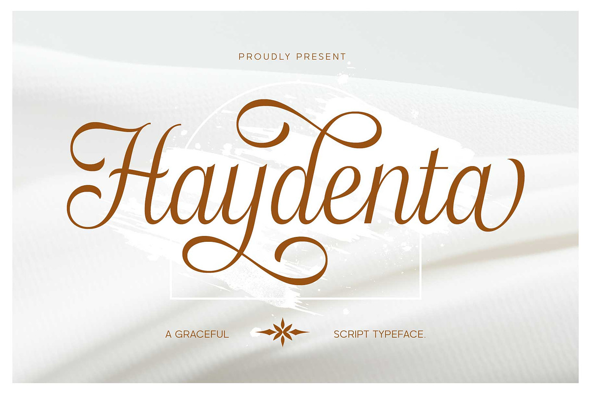 Haydenta - Calligraphic Script, a Script Font by Novitype (Photo 1 of 12)