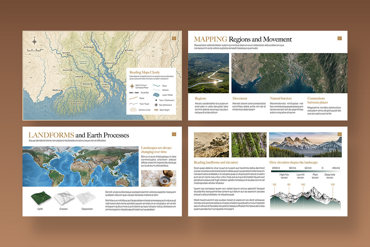 Geography Class Education Present, a Presentation Template by BrandPacks