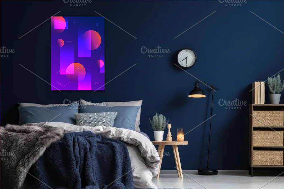 Abstract Memphis poster 04. Art., a Decorative Illustration by KENO Mascots (Photo 3 of 3)