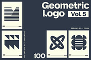 Geometric Logo Template Vol 5, a Solid Icon by Tekuni (Thumbnail 1 of 10)