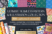 Hand Drawn Floral, Geo, & Abstract, a Texture Illustration by 7th Avenue Designs (Thumbnail 1 of 54)