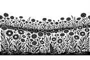60 Daisy Flower Field Silhouette, a Seasonal Illustration by Amazin_art (Thumbnail 32 of 36)