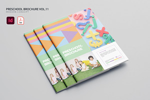 Preschool Brochure Vol.11, a Brochure Template by Bewalrus Studio
