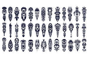 Tribal tattoos. Abstract black ink, an Object Illustration by Stock-Smart-Start