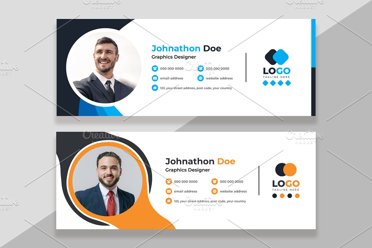 Business Email Signature Template, a Marketing Template by nandinigraphics (Photo 1 of 3)