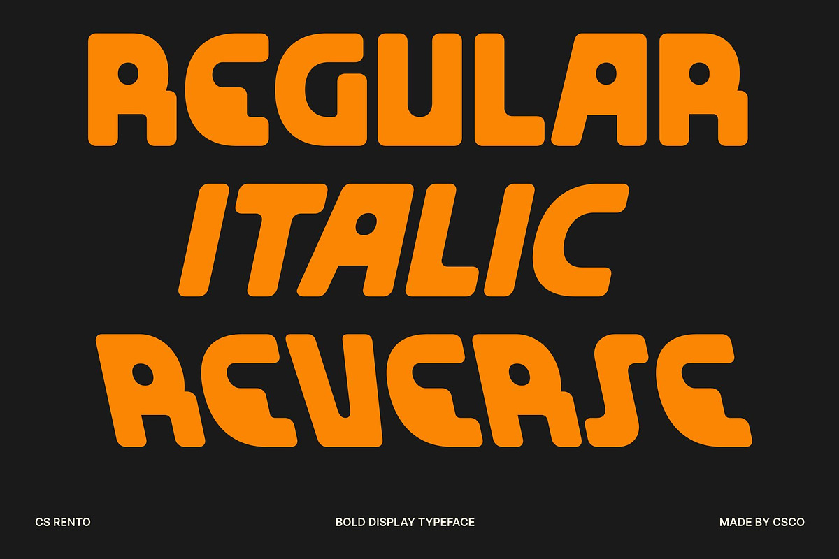 CS Rento – Bold Display Font, a Sans Serif Font by Craft Supply Co. (Photo 2 of 8)
