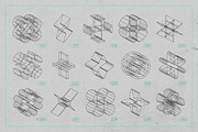 3D Wireframe Isometric Shapes | 1, an Object Graphic by MaximGertsen (Thumbnail 9 of 11)