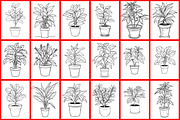 Pot Plant Coloring Page, a Graphic by Forhadx5 (Thumbnail 5 of 6)