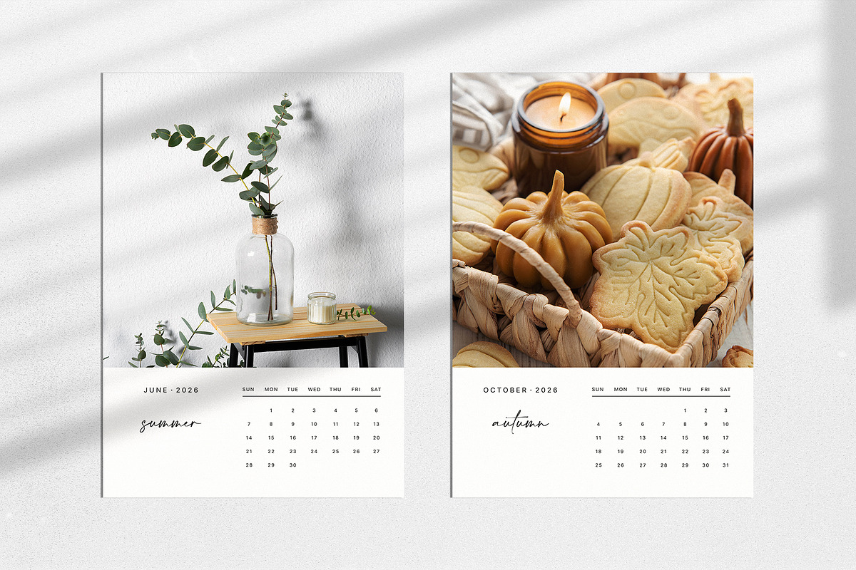 Minimalistic Calendar for 2026, a Stationery Template by Alice_Evans (Photo 4 of 5)