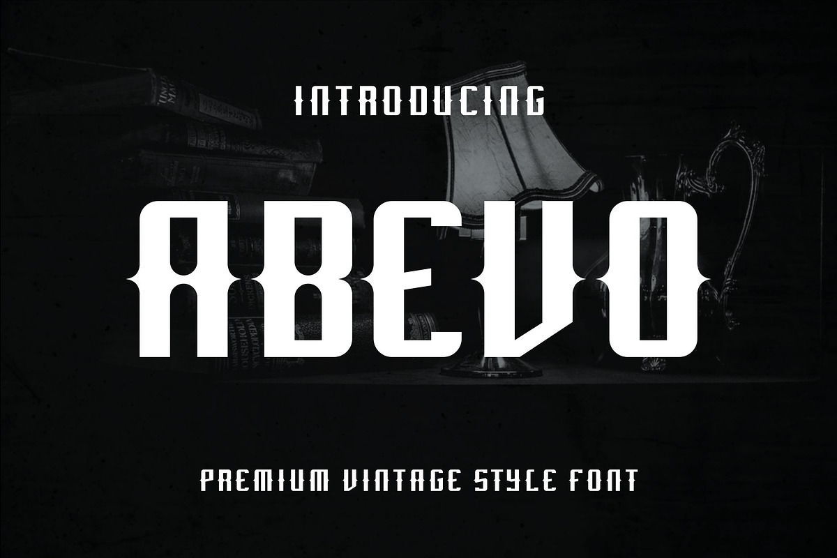 Abevo Font, a Serif Font by alanwarstd (Photo 1 of 5)