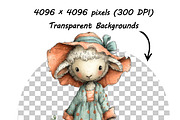 Whimsical Summer Woodland Animals, an Illustration by one-touch (Thumbnail 9 of 13)