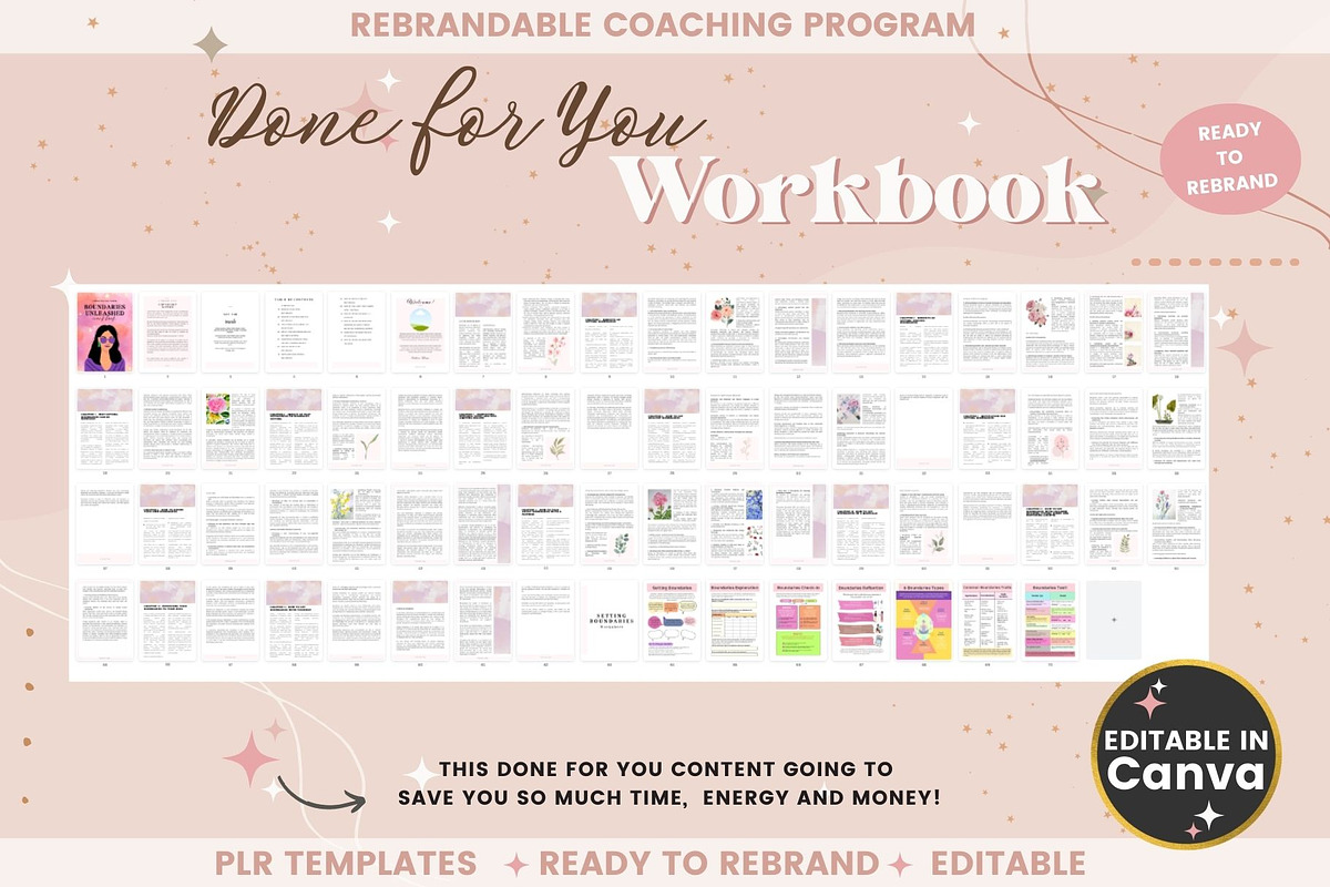Boundaries Unleashed Workbook, a Templates & Theme by bellaROSEworkshop (Photo 5 of 10)