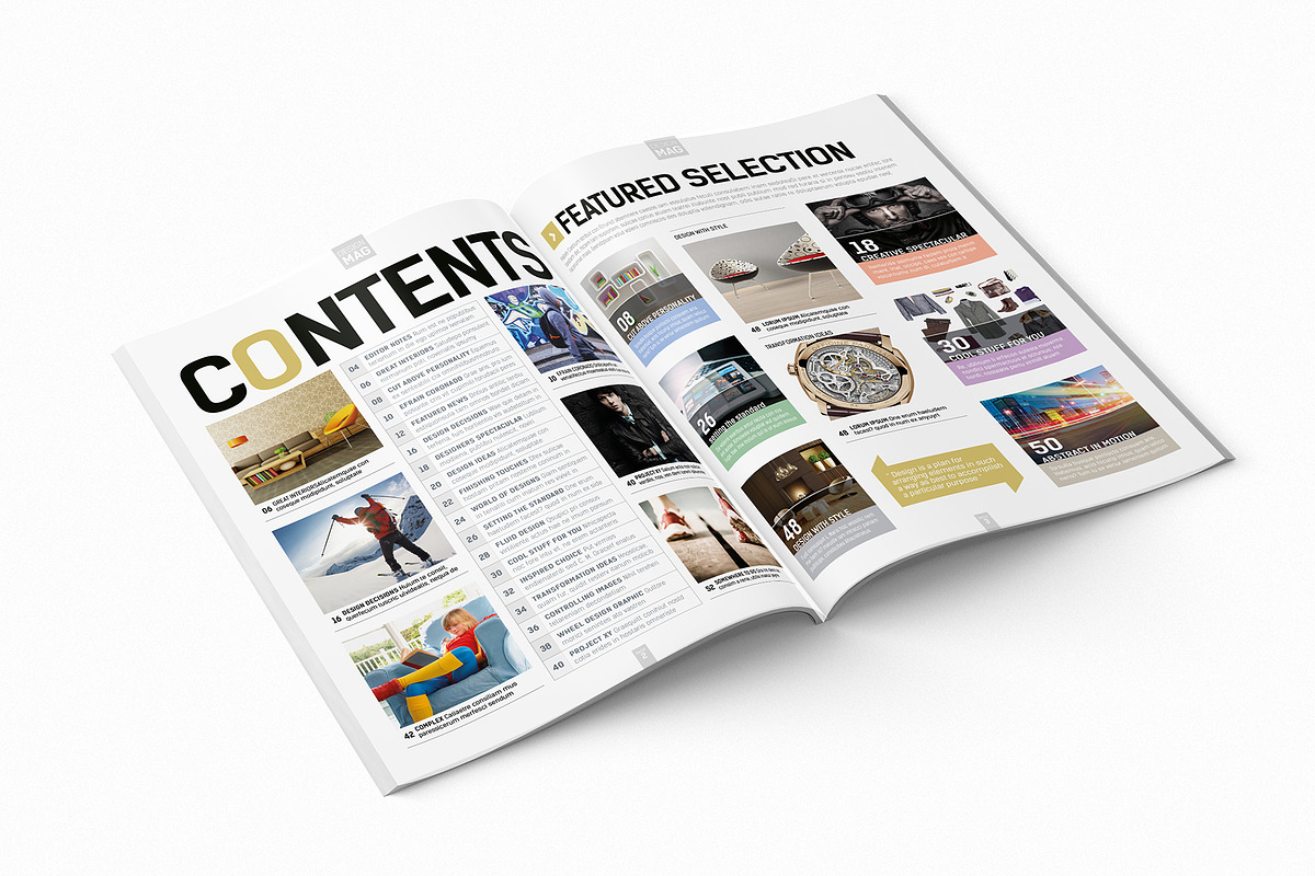 Magazine Template InDesign 08, a Magazine Template by Love Graphic Design (Photo 3 of 29)