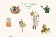 Spring Watercolor Illustrations, a Decorative Illustration by whiteheartdesign (Thumbnail 17 of 30)