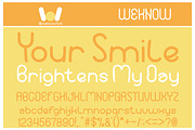 your smile font, a Font by weknow (Thumbnail 2 of 5)