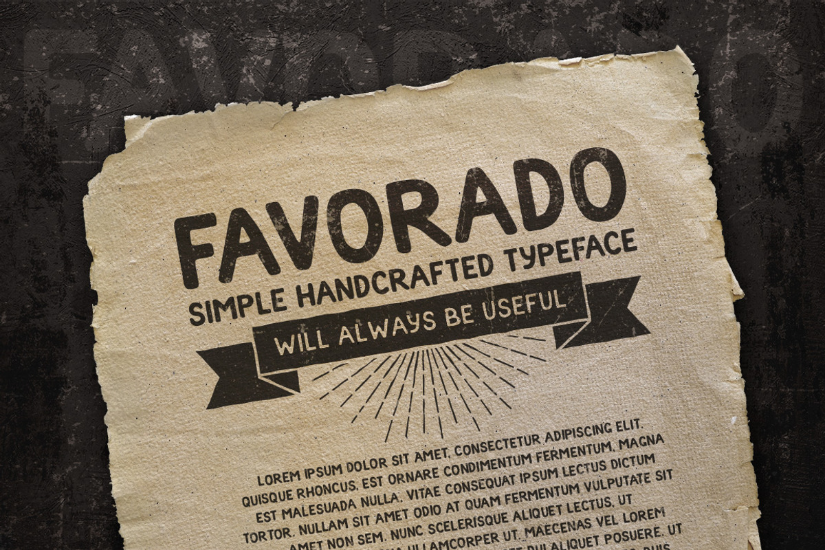 Favorado typeface