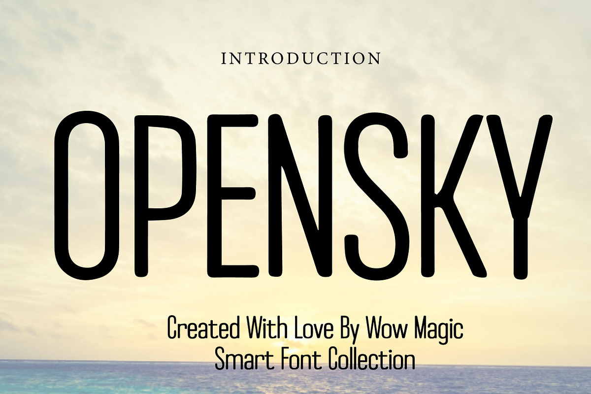 Opensky, a Serif Font by Wow Magic (Photo 1 of 4)