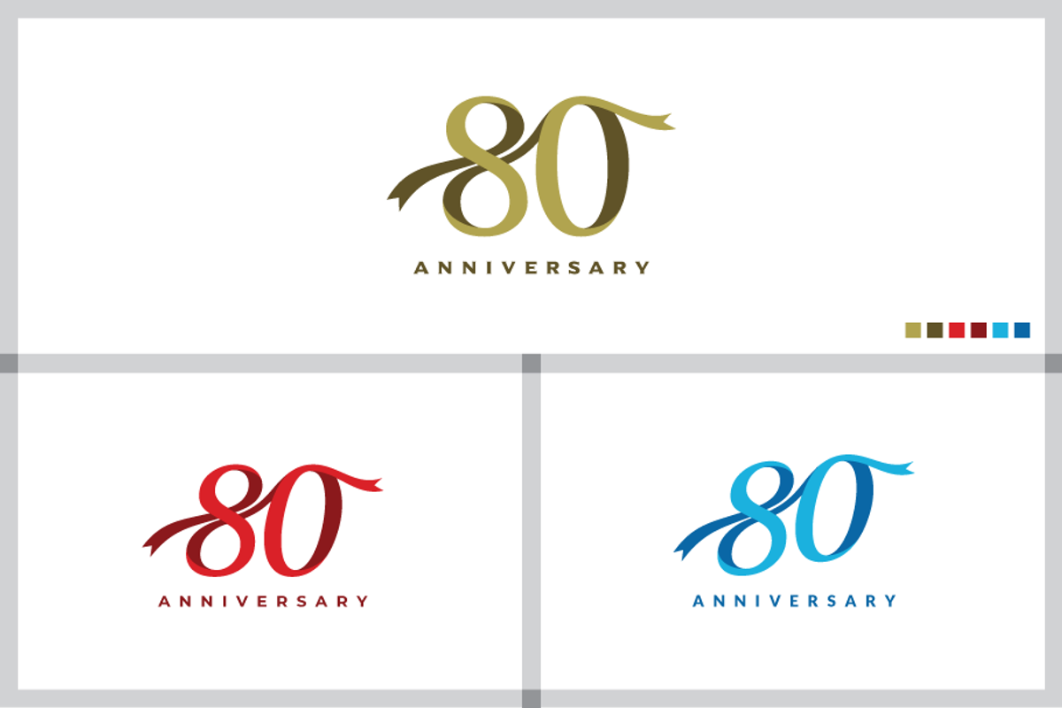 80th Anniversary Celebration Design, a Graphic by yopie (Photo 1 of 4)