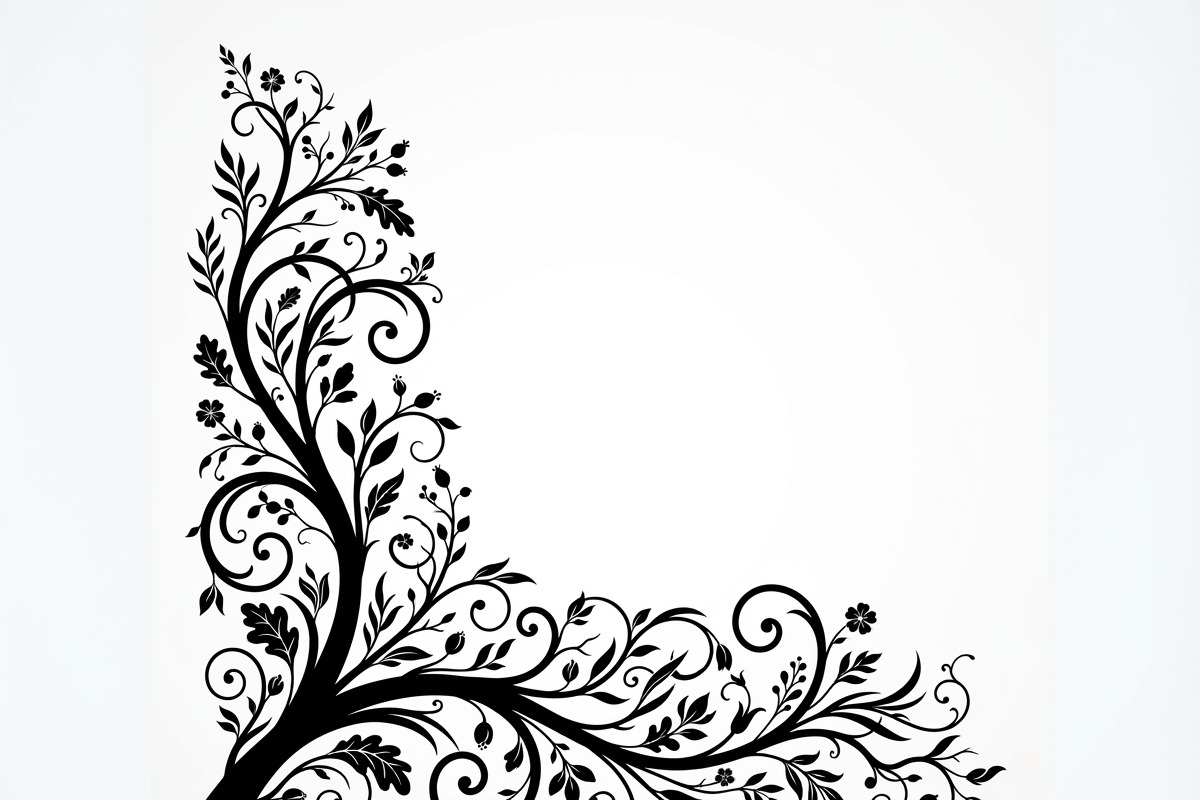50 Tree Branch Corner Silhouette, a Decorative Illustration by Amazin_art (Photo 18 of 25)