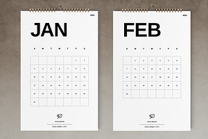 Wall Calendar 2021 Template