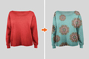 Ladies Ghosted Fitness Mockup Pack, a Shirt Mockup by Go Media's Arsenal (Thumbnail 4 of 4)