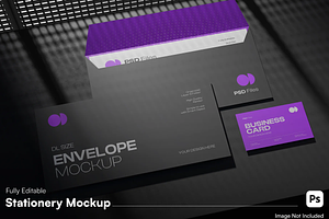 Minimal Stationery Branding Mockup, a Packaging Mockup by graphicsauce