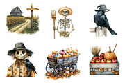 Antique Farming in Halloween Clipart, an Illustration by CreationArt (Thumbnail 2 of 5)