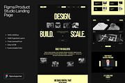 Figma Product Studio Landing Page, a Landing Page Template by Musara (Thumbnail 1 of 5)