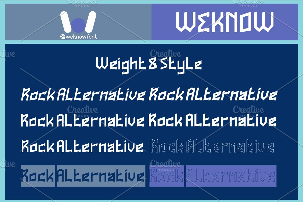 Rock Alternative Font, a Font by weknow (Photo 7 of 8)