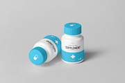 Supplement Jar & Box Mock-up 8, a Cups & Container Mockup by Yogurt86 (Thumbnail 4 of 12)