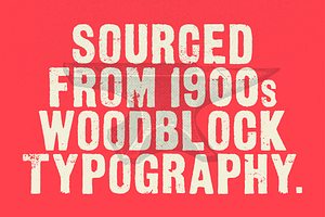 Anvil - Woodblock Display Font