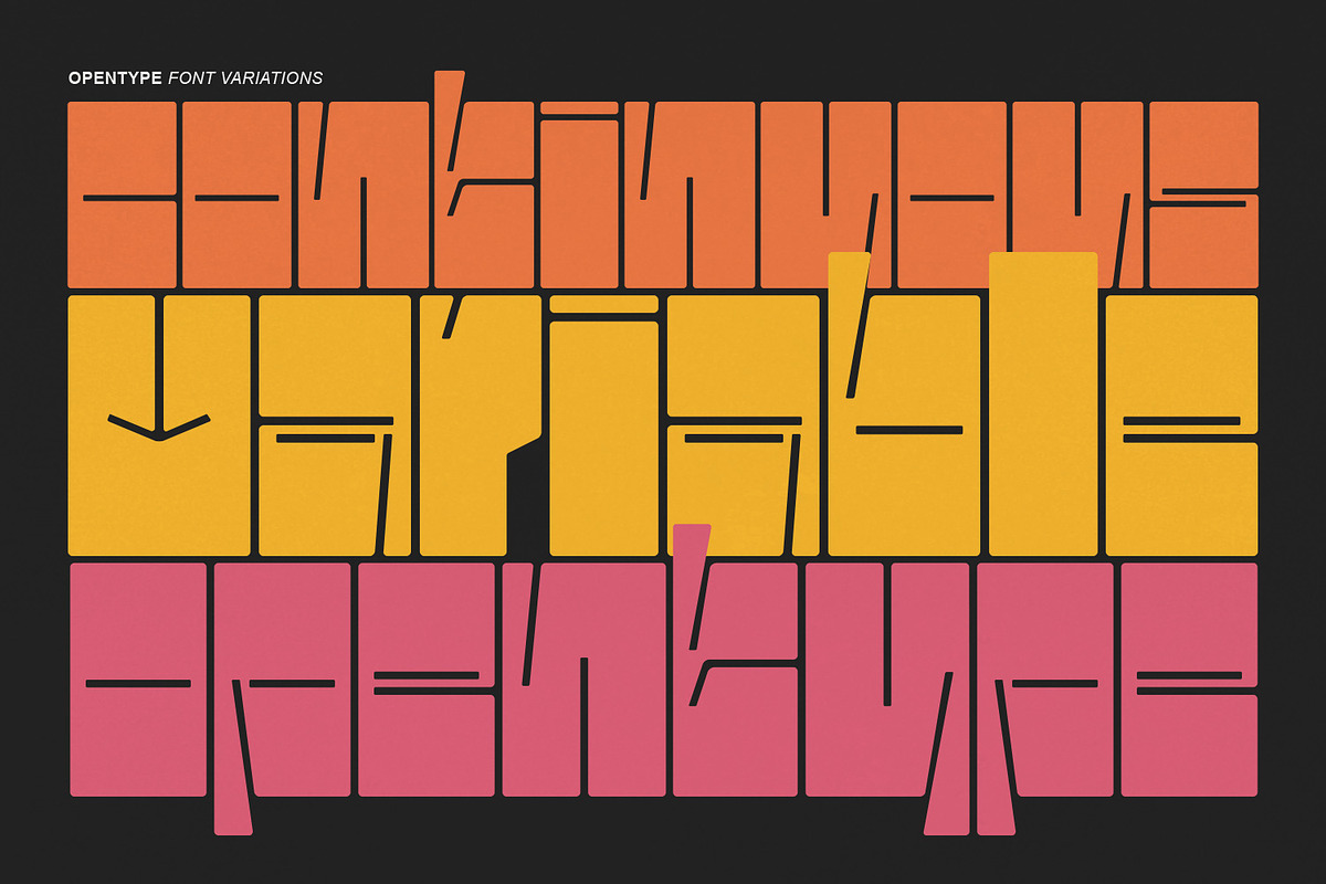 Mellar - Variable Obese Font, a Sans Serif Font by creativemedialab (Photo 7 of 13)
