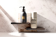 Dark Plastic Cosmetic Mockup Bundle, a Cups & Container Mockup by pmvch (Thumbnail 111 of 111)