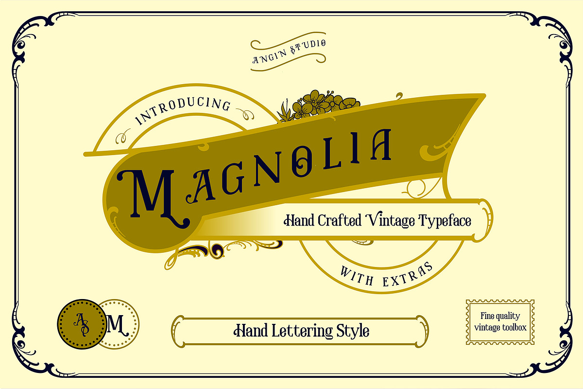Magnolia Vintage Font preview 2