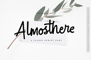 Almosthere Classy Script, a Script Font by Typenations (Thumbnail 1 of 12)