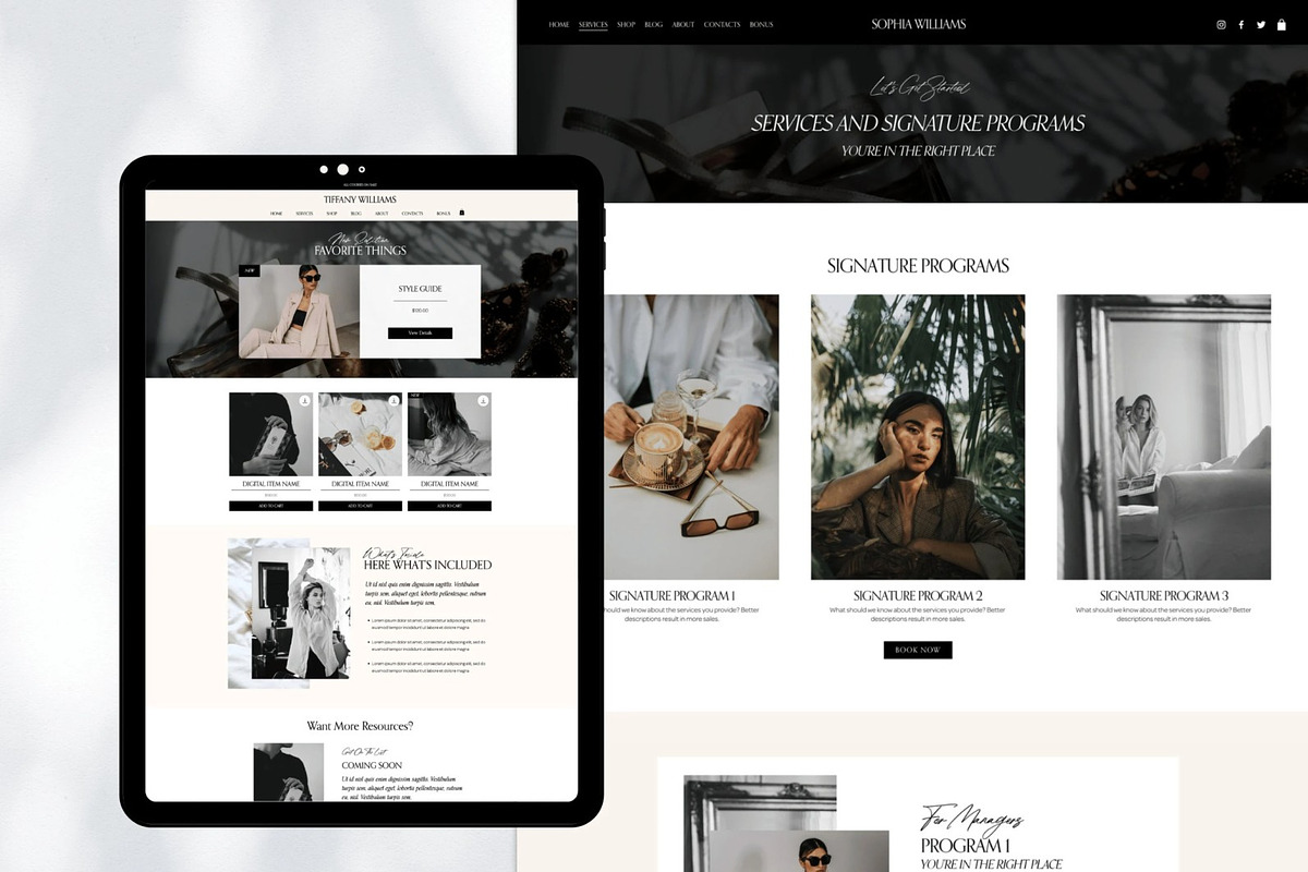 Wix Website template coach, a Wix Template by Presentibox (Photo 6 of 11)