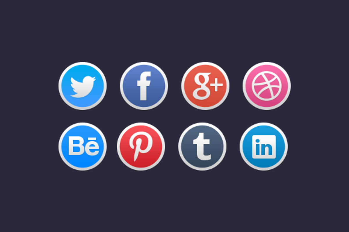 Stylish Social Media Icons