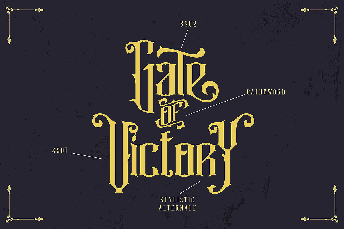 Rajawaley Typeface, a Blackletter Font by Dikas Studio (Photo 3 of 7)