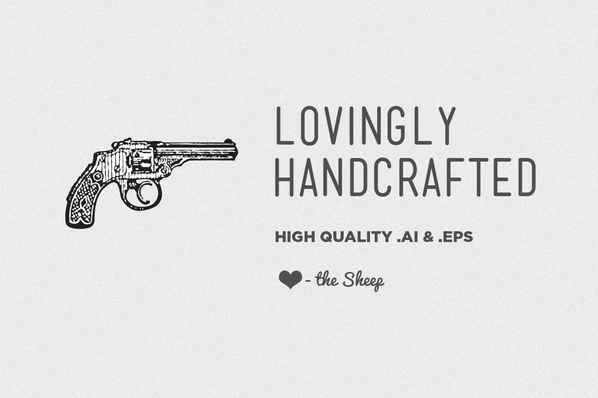 Weapons Vector Pack, an Illustration by blacksheepsupply (Photo 2 of 2)