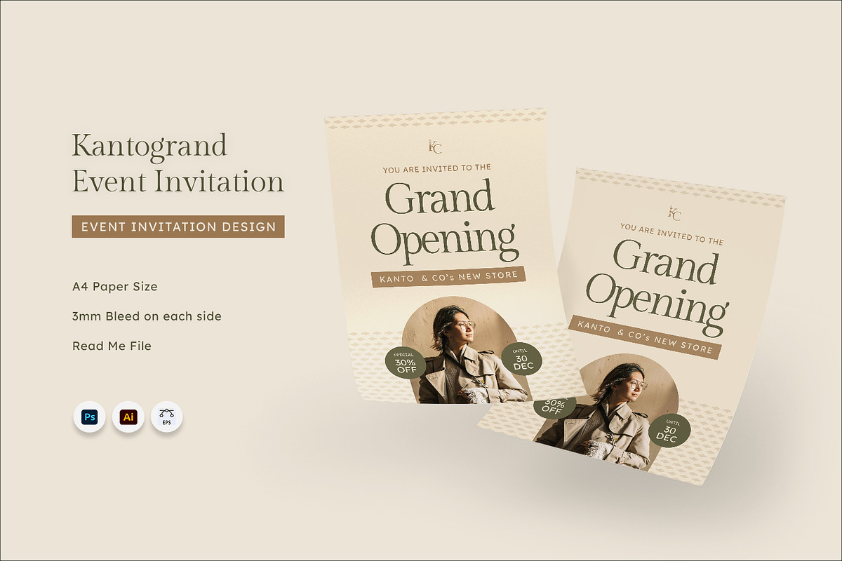 Kantogrand - Event Invitation, an Invitation Template by Fannan Studio (Photo 1 of 3)