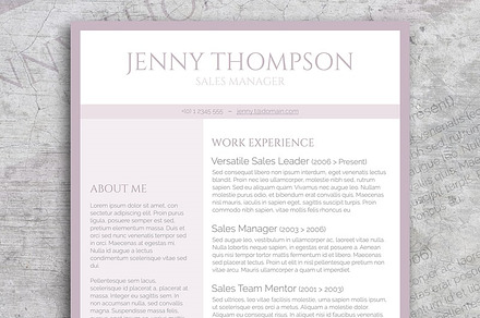 Sweet Lila Resume Template