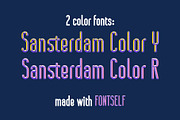 Sansterdam Color Font, a Sans Serif Font by NREY (Thumbnail 4 of 6)