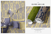 Palace Damask Traditional Patterns, a Pattern Graphic by LEAFure (Thumbnail 3 of 8)