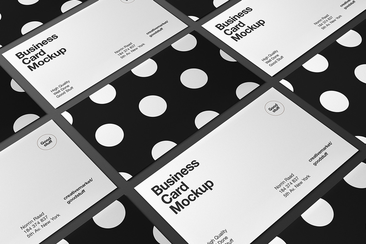 Business Card Mockup, a Print Template by Good Stuff (Photo 2 of 6)
